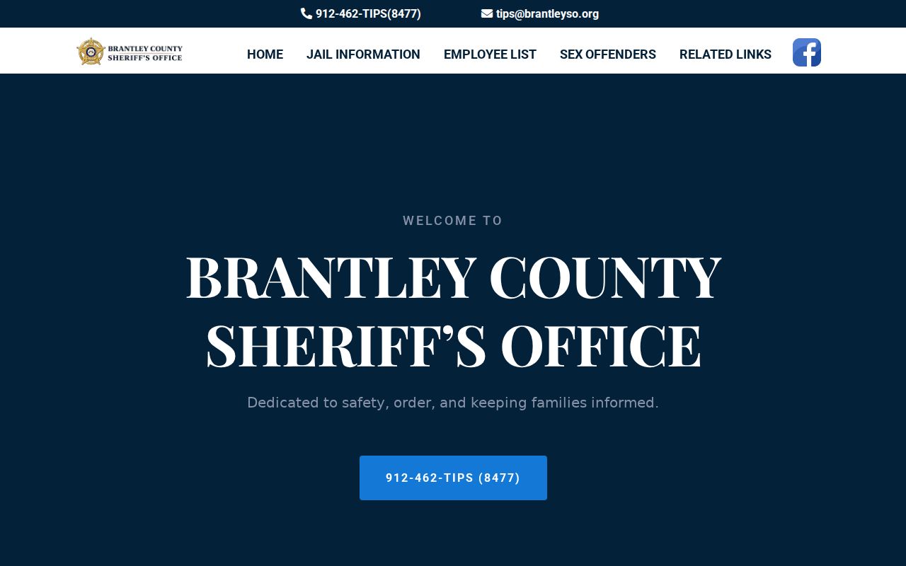 Brantley County warrant records sheriff contact